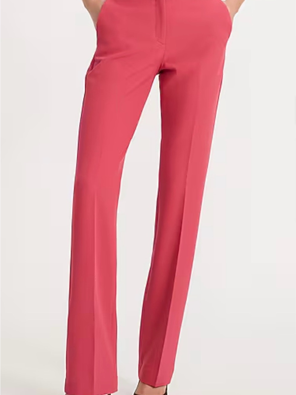 Express Editor Mid Rise Slim Trouser Pant in Studio Stretch Twill (LT Blush)